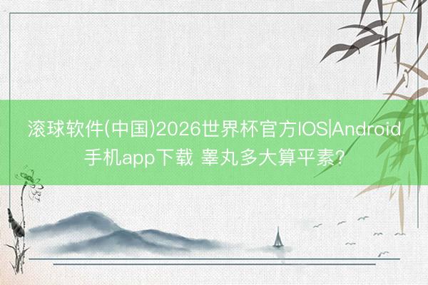 滚球软件(中国)2026世界杯官方IOS|Android手机app下载 睾丸多大算平素？