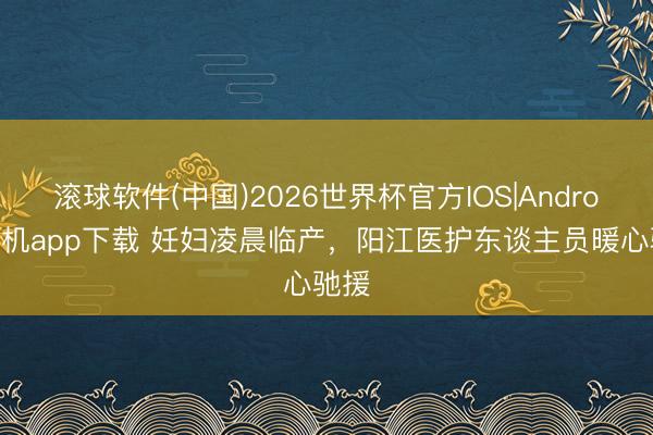 滚球软件(中国)2026世界杯官方IOS|Android手机app下载 妊妇凌晨临产,阳江医护东谈主员暖心驰援