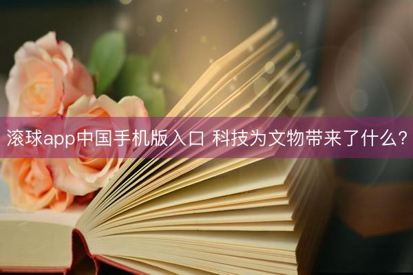 滚球app中国手机版入口 科技为文物带来了什么?