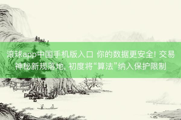滚球app中国手机版入口 你的数据更安全! 交易神秘新规落地， 初度将“算法”纳入保护限制