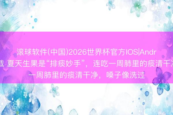 滚球软件(中国)2026世界杯官方IOS|Android手机app下载 夏天生果是“排痰妙手”，连吃一周肺里的痰清干净，嗓子像洗过