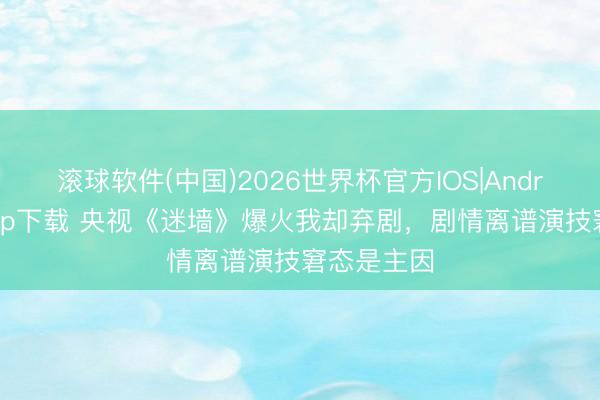 滚球软件(中国)2026世界杯官方IOS|Android手机app下载 央视《迷墙》爆火我却弃剧，剧情离谱演技窘态是主因