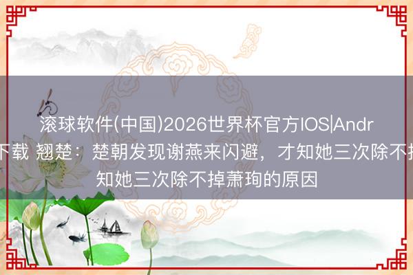 滚球软件(中国)2026世界杯官方IOS|Android手机app下载 翘楚：楚朝发现谢燕来闪避，才知她三次除不掉萧珣的原因