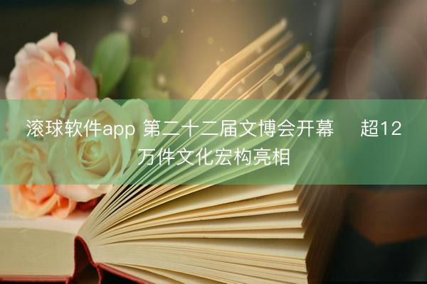 滚球软件app 第二十二届文博会开幕 超12万件文化宏构亮相