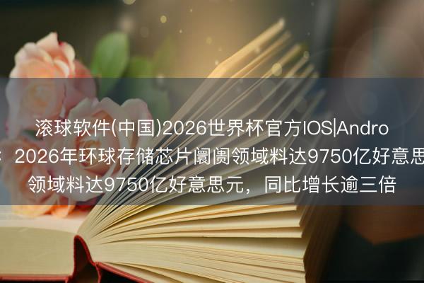 滚球软件(中国)2026世界杯官方IOS|Android手机app下载 机构：2026年环球存储芯片阛阓领域料达9750亿好意思元，同比增长逾三倍